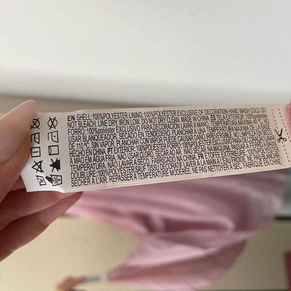 Forever 21 Pink Floral Corset Maxi Dress Glitter Detail Tie Waist Size XL Fairy - Picture 7 of 8